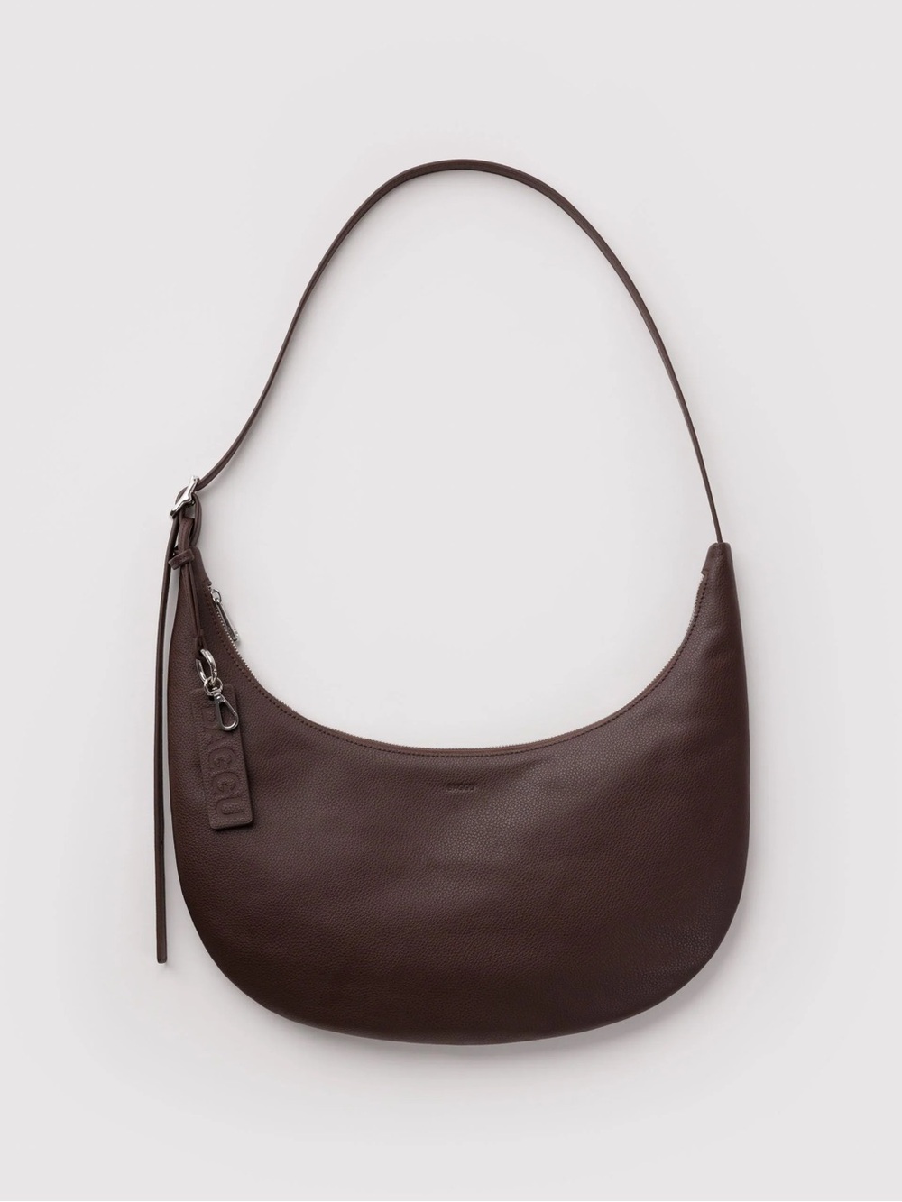 BAGGU medium recycled leather crescent bag